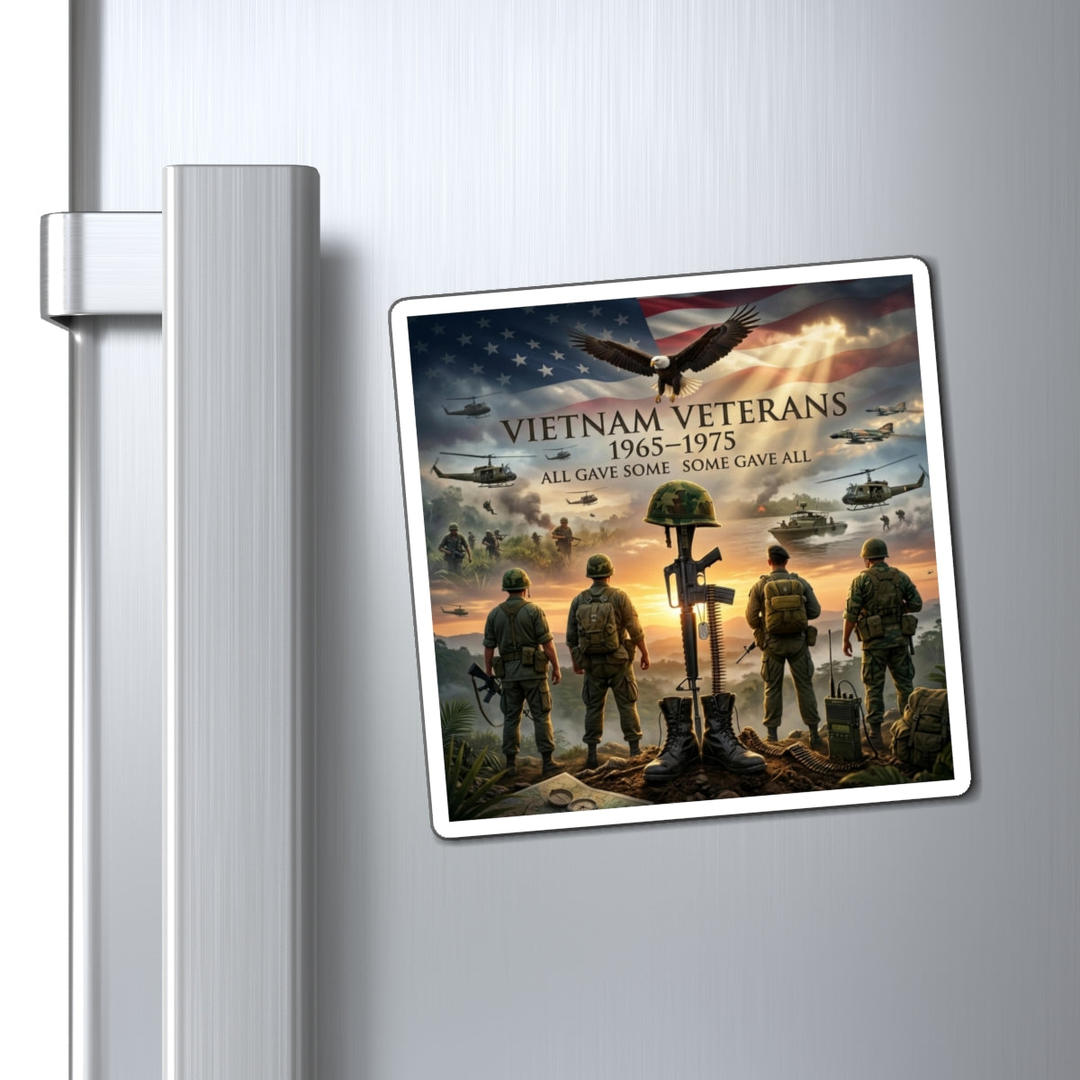 Vietnam Veterans 1965 to 1975 Magnet, All Gave Some, Some Gave All