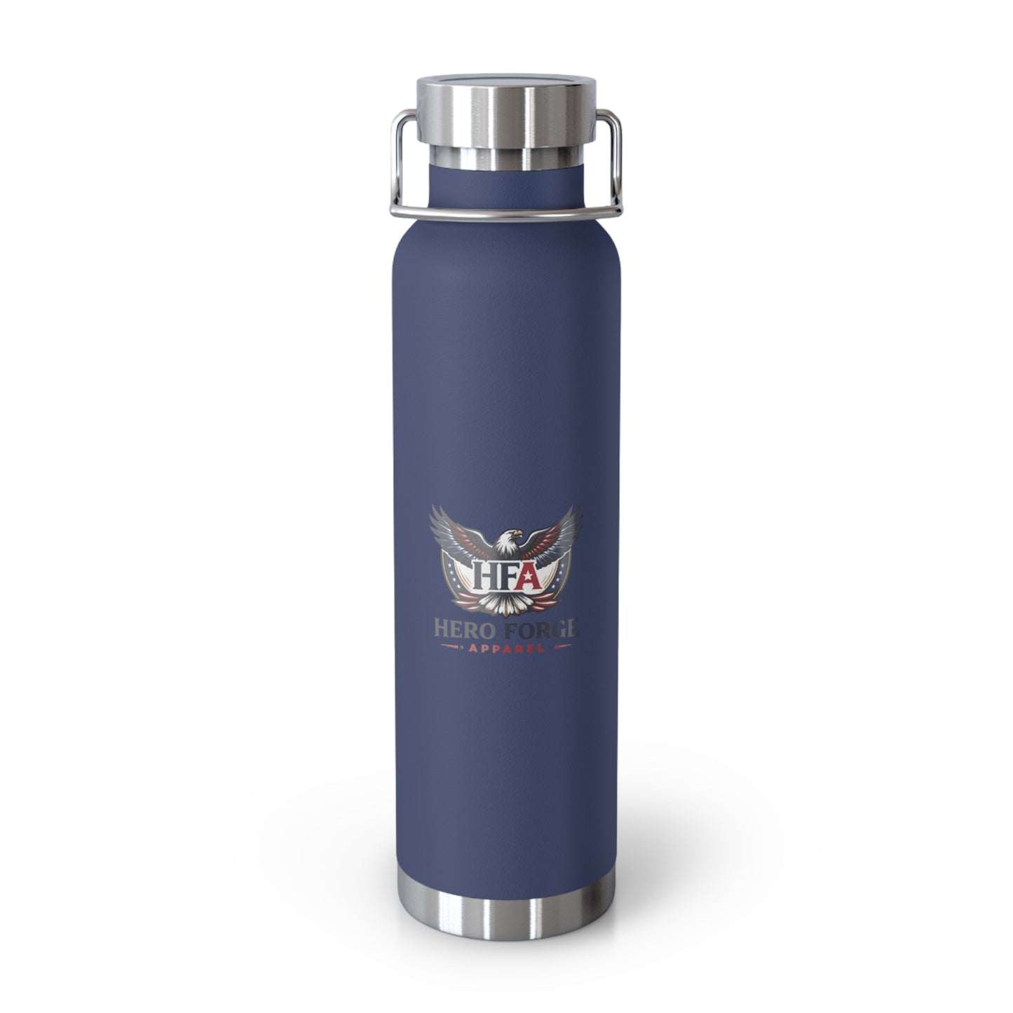 Hero Forge Apparel 22oz Copper Vacuum Insulated Bottle, Built for Heroes