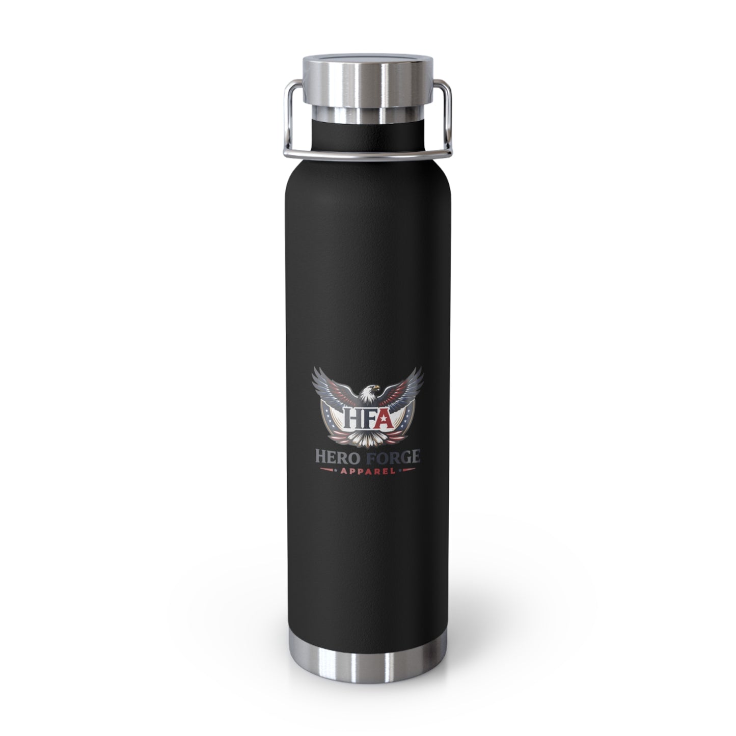 Hero Forge Apparel 22oz Copper Vacuum Insulated Bottle, Built for Heroes