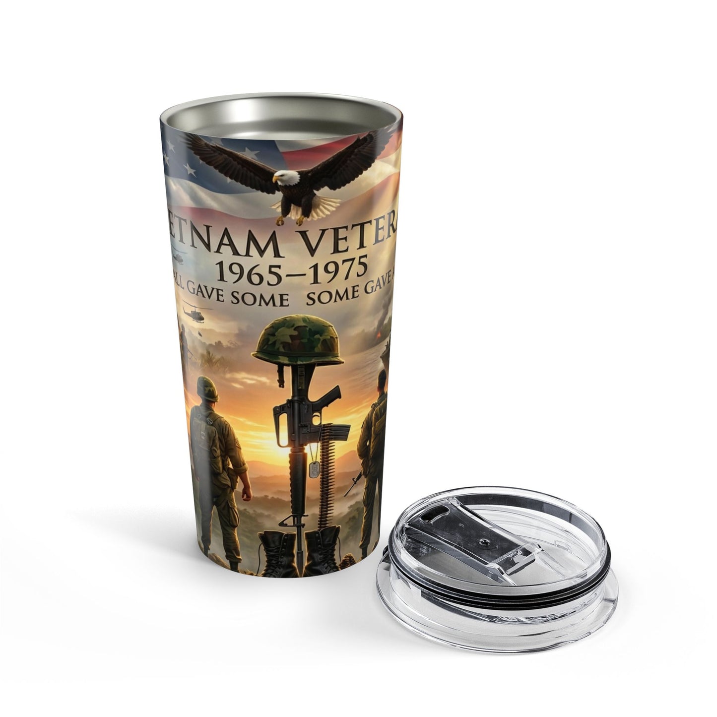 Vietnam Veteran 1965–1975 20oz Military Memorial Tumbler