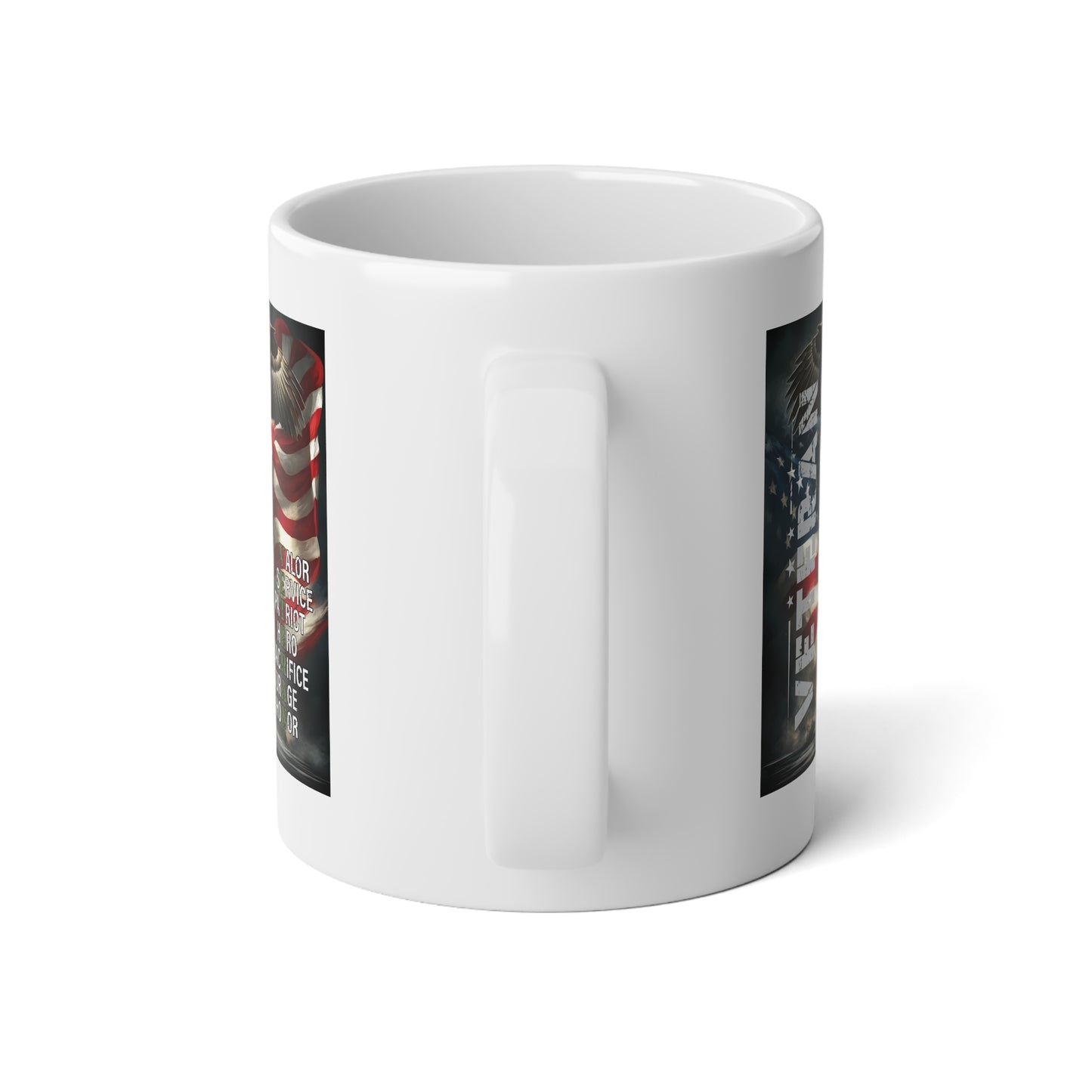 Veteran Patriot Eagle 20oz Mug, Valor Service Honor Military Mug