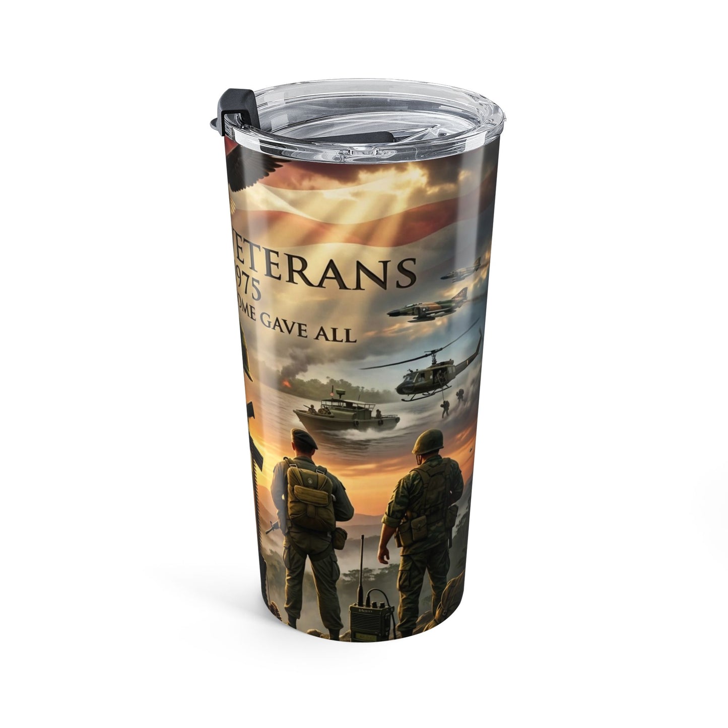 Vietnam Veteran 1965–1975 20oz Military Memorial Tumbler