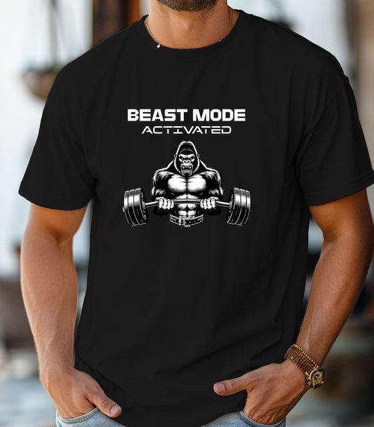 Beast Mode Activated Shirt, Workout Shirt, Weightlifting Tee, Gym Tee, Gift for Gym Lovers