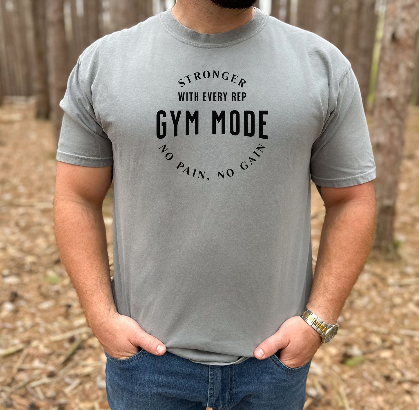 Gym Mode Activated T-Shirt, No Pain No Gain Fitness Tee