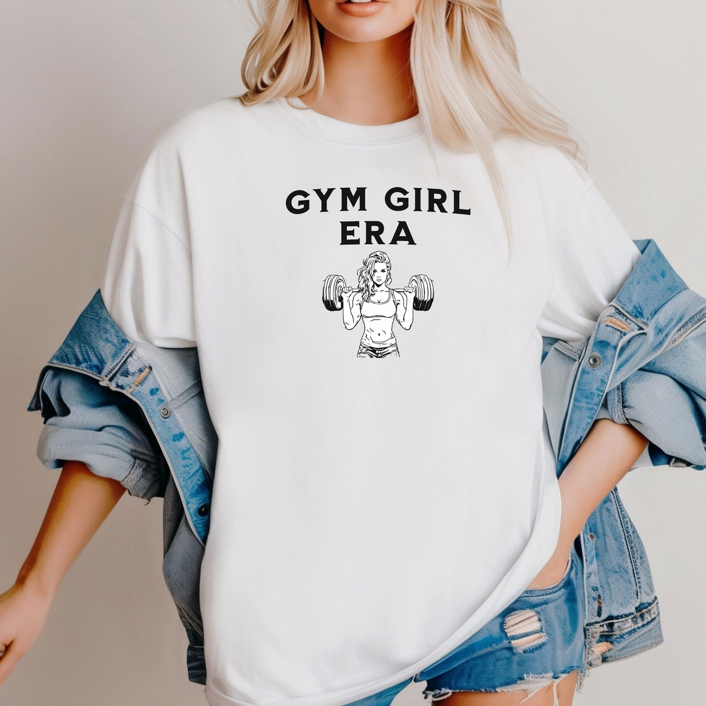 Gym Girl Era T-Shirt, Women’s Fitness & Weightlifting Tee, Motivational Fitness Top, Workout Clothes, Empowering Tee