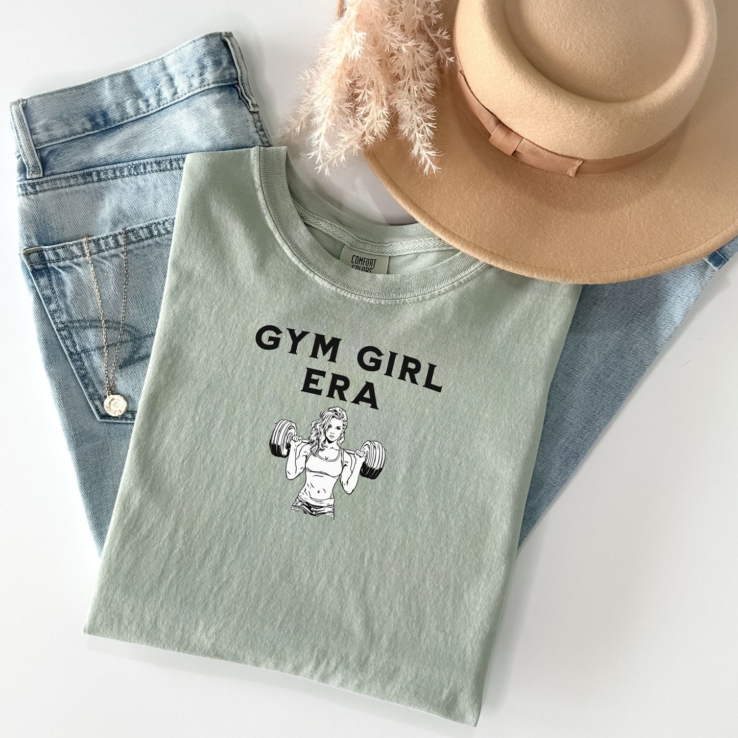 Gym Girl Era T-Shirt, Women’s Fitness & Weightlifting Tee, Motivational Fitness Top, Workout Clothes, Empowering Tee