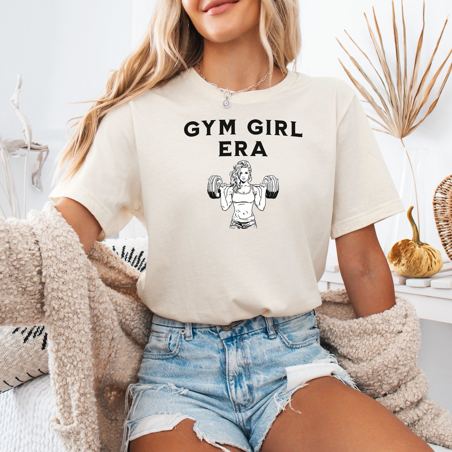 Gym Girl Era T-Shirt, Women’s Fitness & Weightlifting Tee, Motivational Fitness Top, Workout Clothes, Empowering Tee