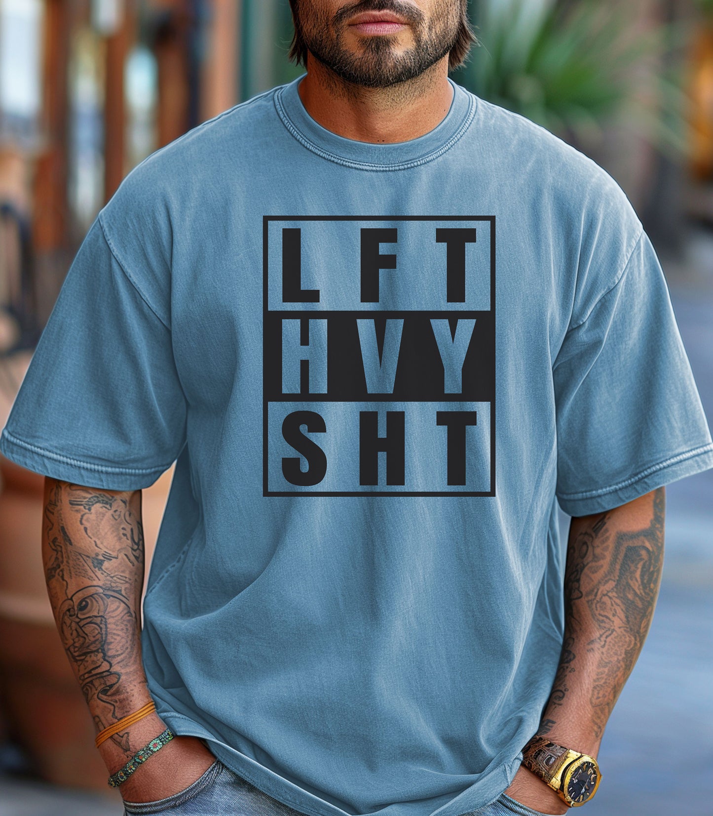 LFT HVY SHT Gym T-Shirt, Lift Heavy Strength Training Tee