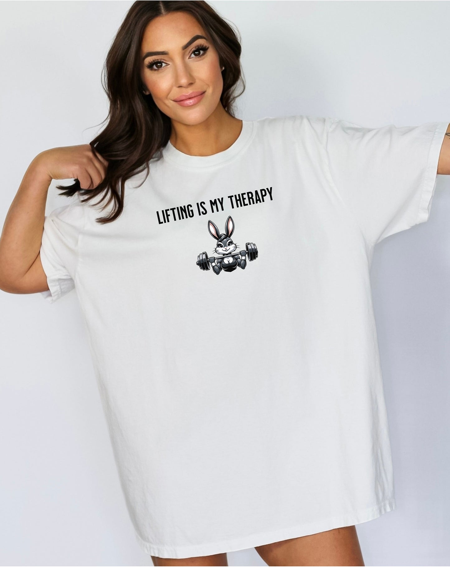 Lifting is My Therapy T-Shirt, Motivational Workout Tee, Fitness Apparel, Female Bodybuilder Tee