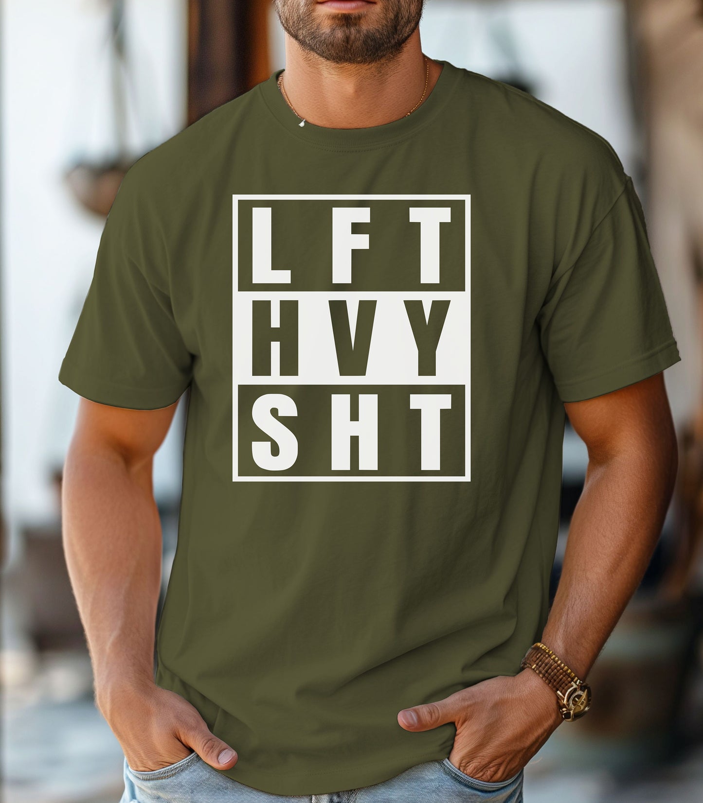 LFT HVY SHT Gym T-Shirt, Lift Heavy Strength Training Tee