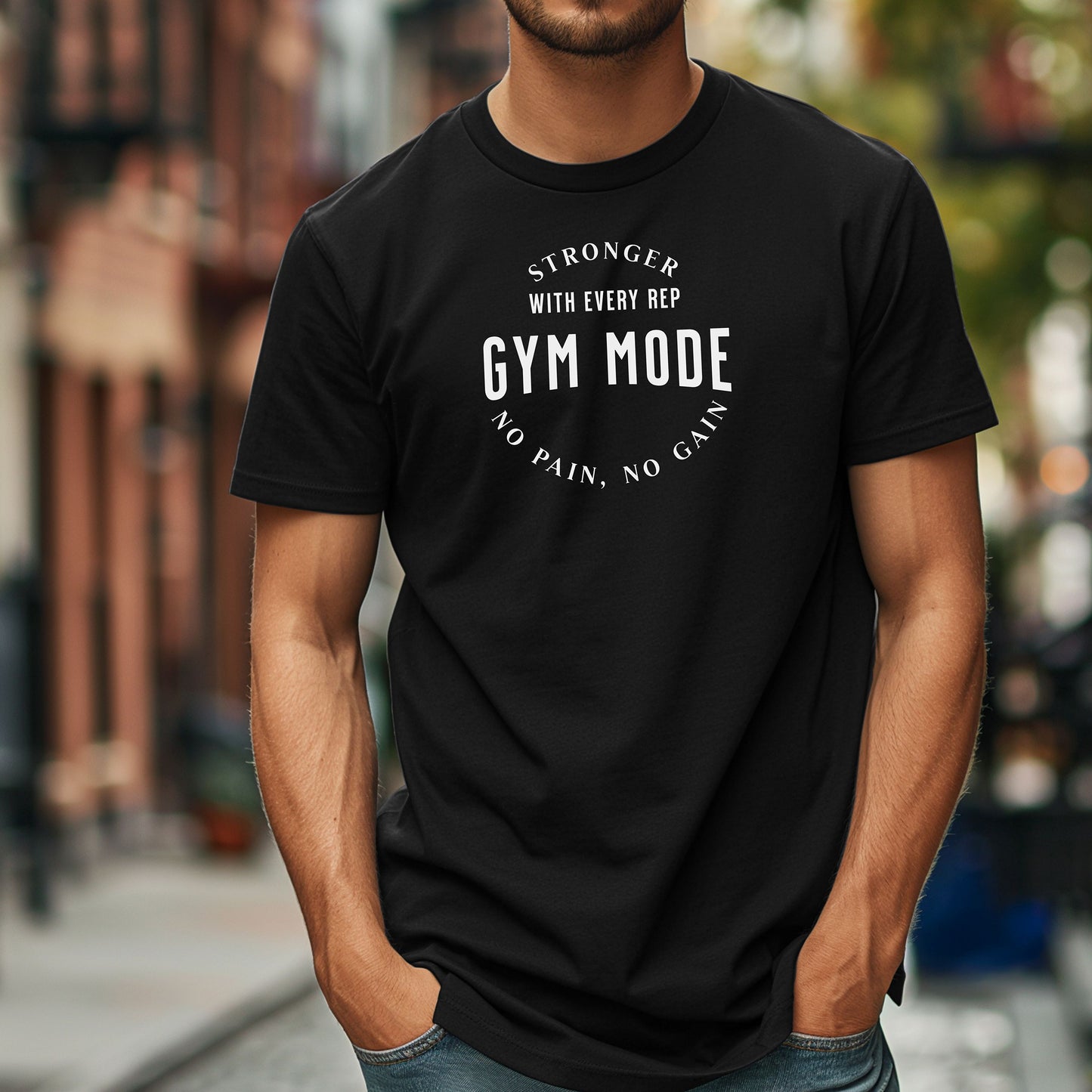 Gym Mode Activated T-Shirt, No Pain No Gain Fitness Tee