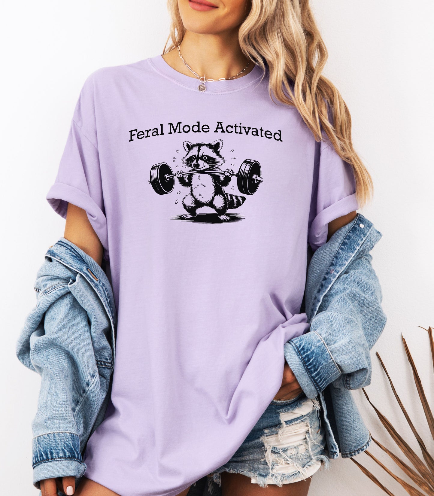Feral Mode Activated T-Shirt, Funny Raccoon Workout Shirt