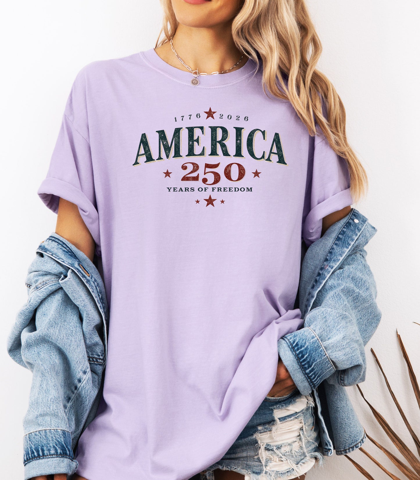America 250 vintage patriotic logo T-shirt, Independence Anniversary Tee