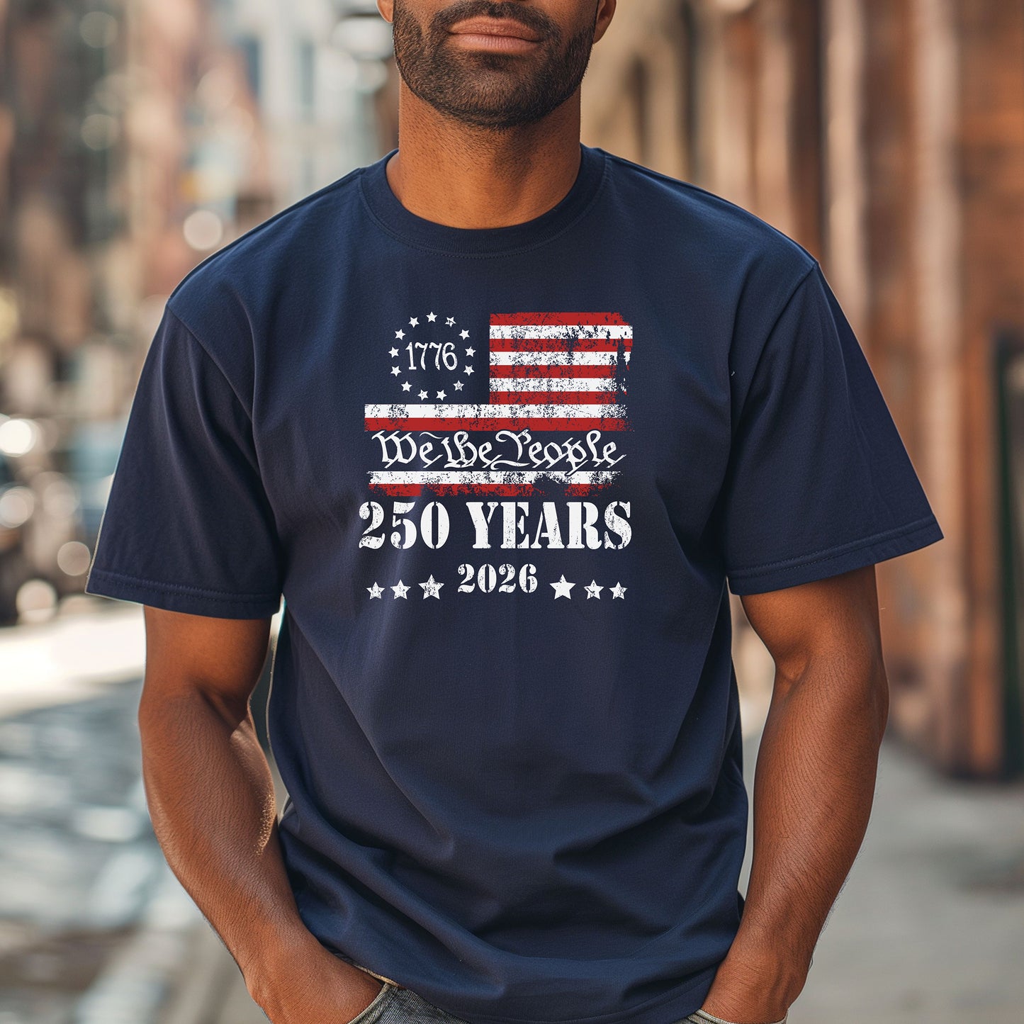 We the People 250 Years 1776-2026 T-Shirt, American Flag Independence 250th