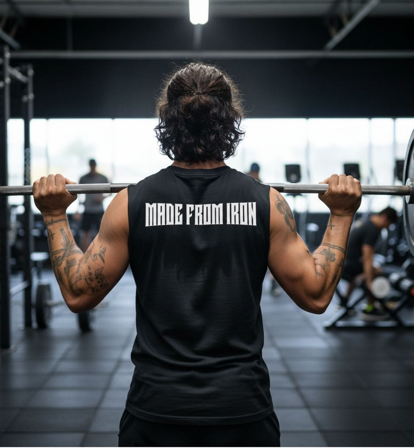 Made From Iron Gym T-Shirt, Hardcore Weightlifting Shirt