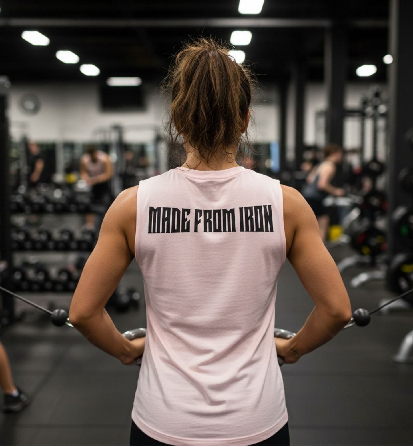 Made From Iron Gym T-Shirt, Hardcore Weightlifting Shirt
