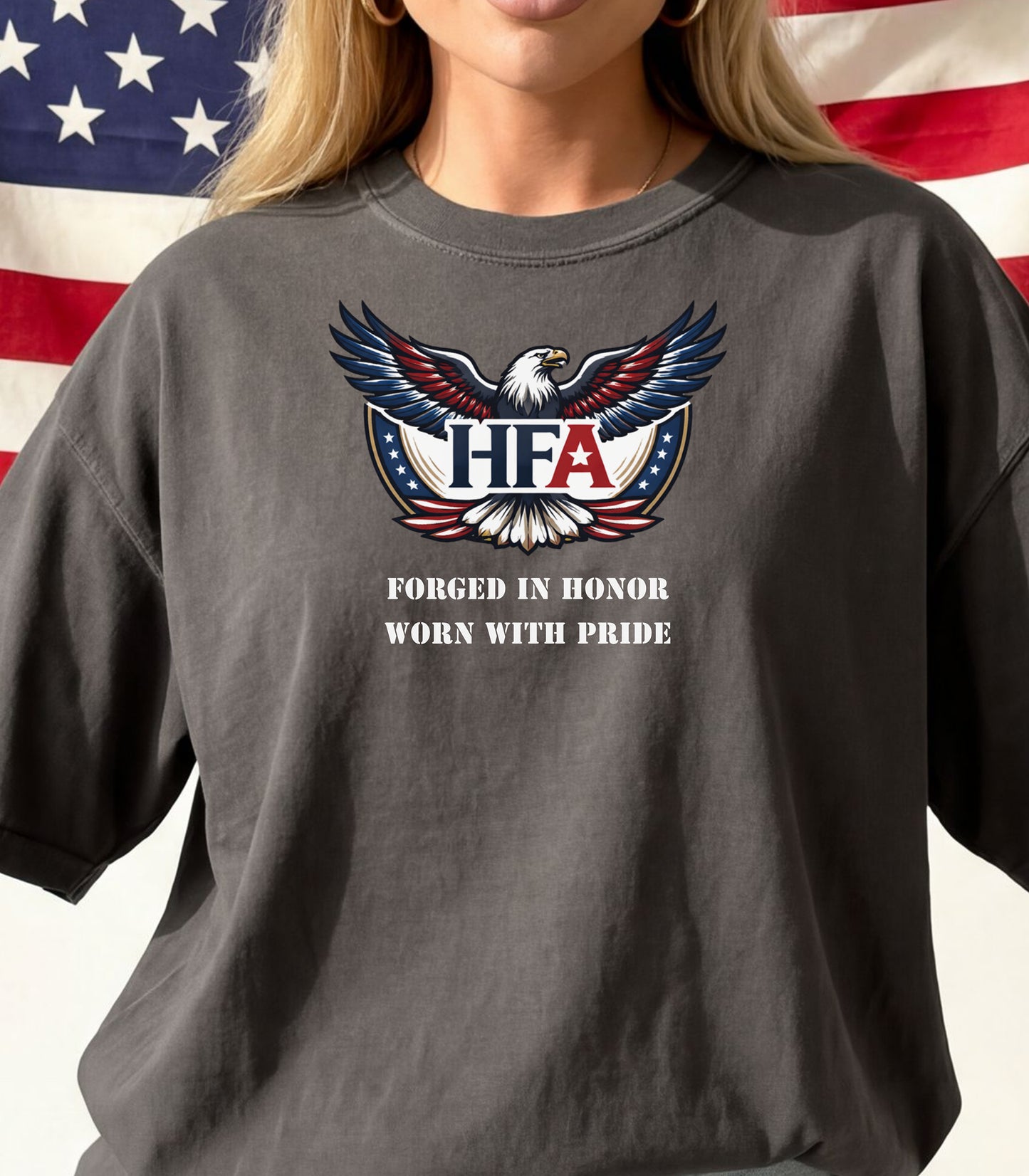Hero Forge Apparel T-Shirt, Forged in Honor, Worn with Pride