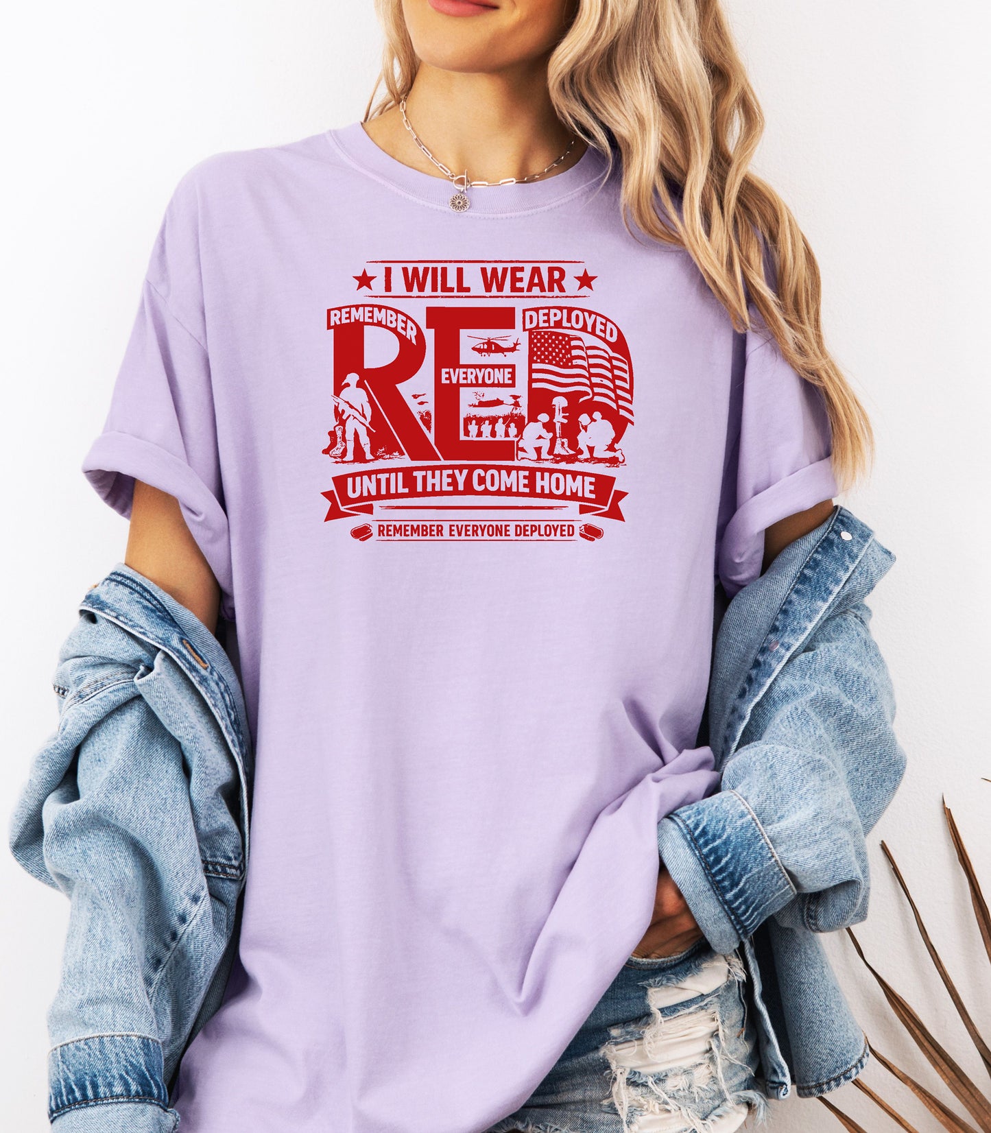I Will Wear Red Until They Come Home T-Shirt