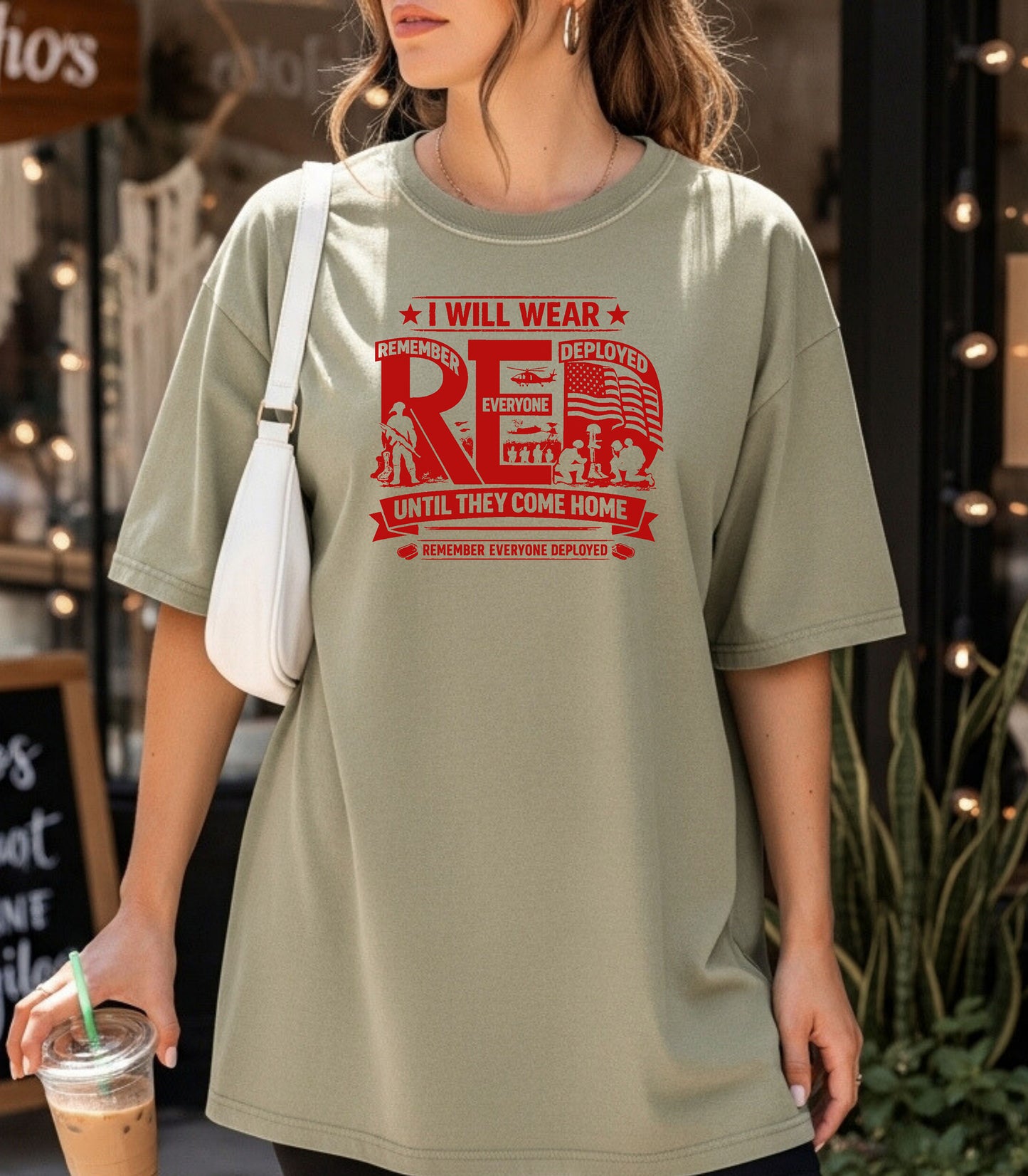 I Will Wear Red Until They Come Home T-Shirt