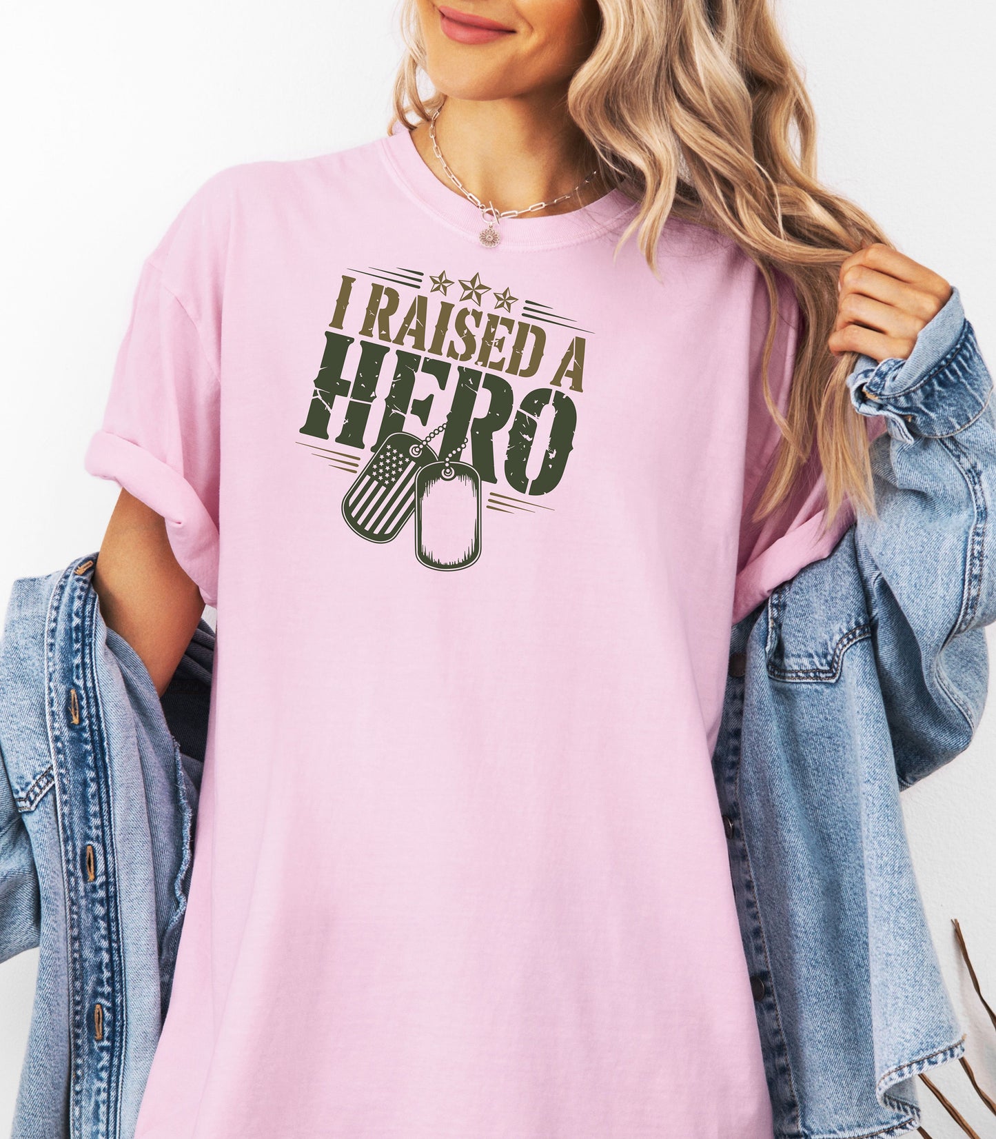 I Raised a Hero T-Shirt, Proud Military Family Tribute Tee