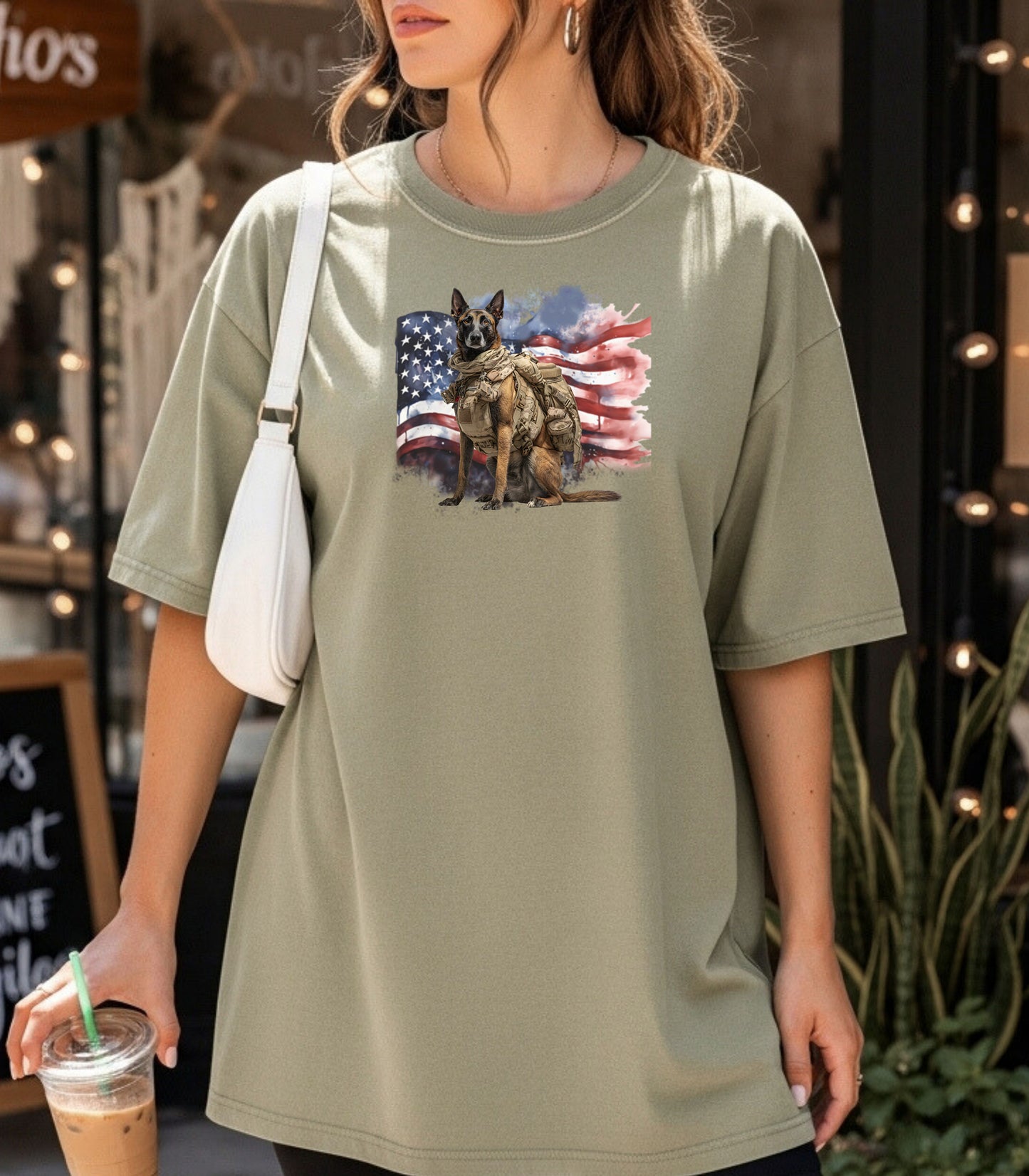 Military K-9 T-Shirt, Patriotic Working Dog Hero Tee