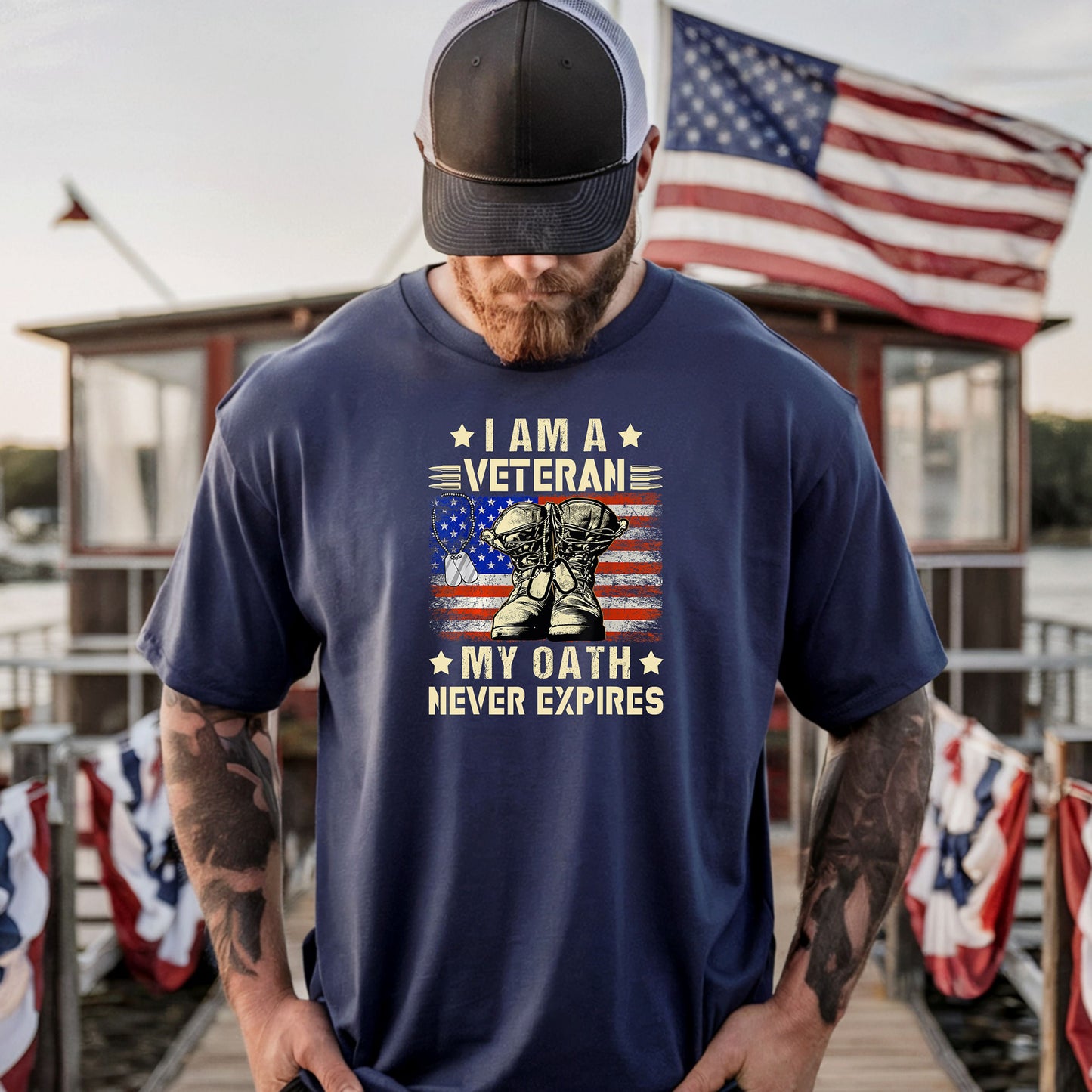 I Am a Veteran My Oath Never Expires T-Shirt, Military Pride Tee