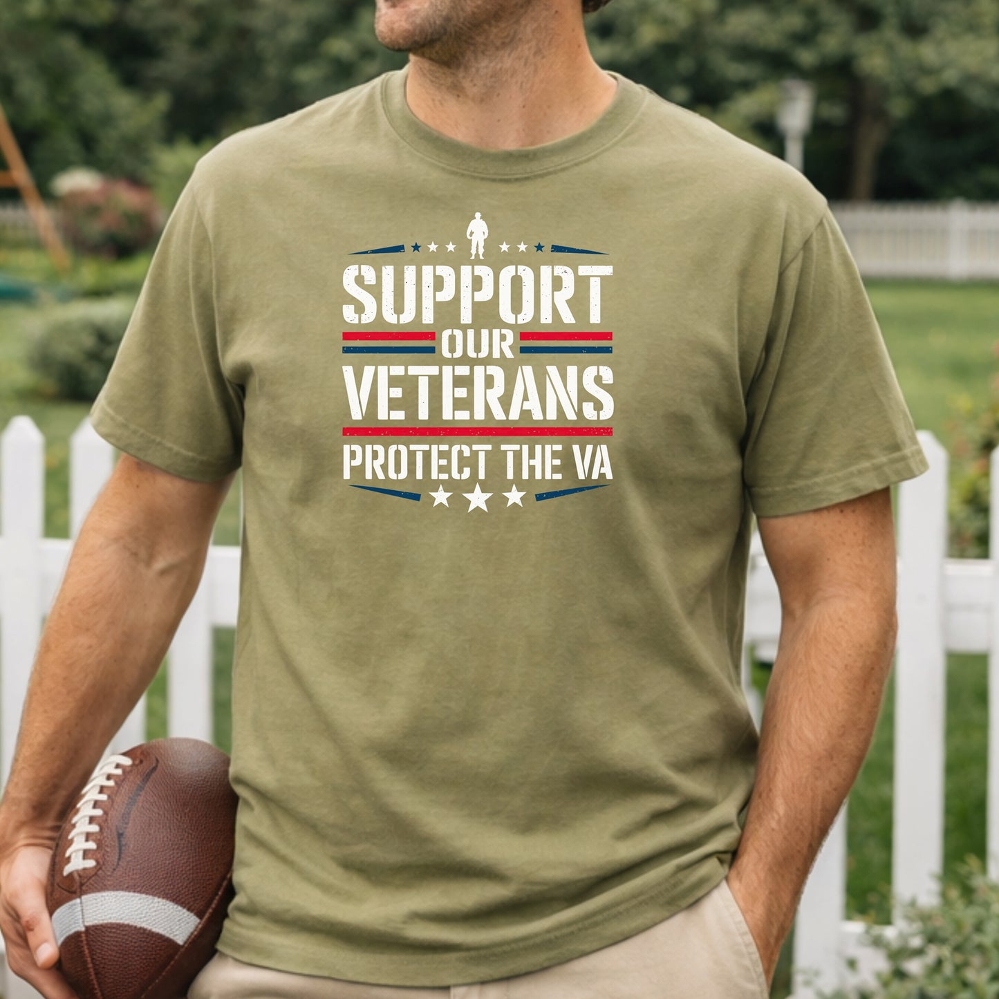 Support Our Veterans, Protect the VA T-Shirt, Military Advocacy Tee