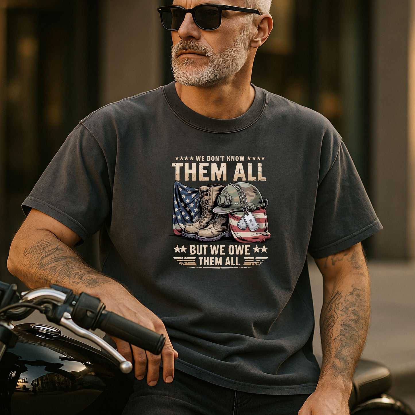We Don’t Know Them All But We Owe Them All T-Shirt, Veteran Tribute Tee