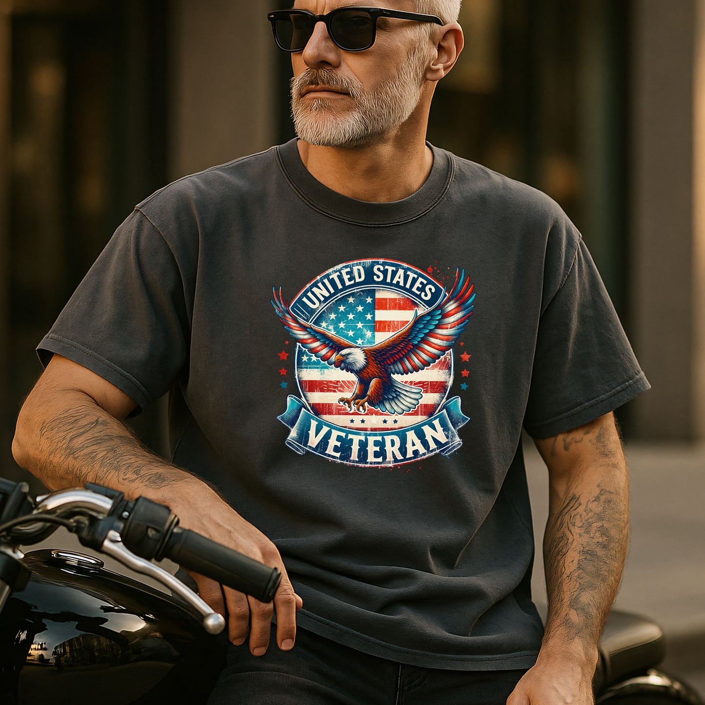 United States Veteran Eagle T-Shirt, Patriotic Military Pride Tee