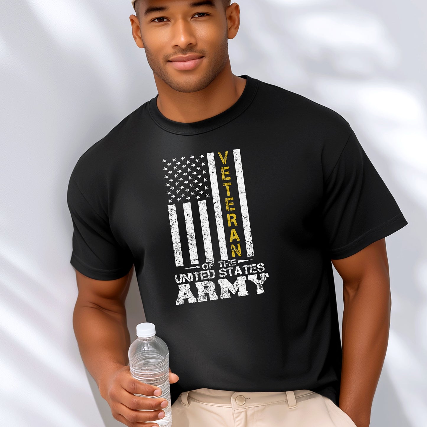 Army Veteran Flag T-Shirt, Military Pride Flag Tee