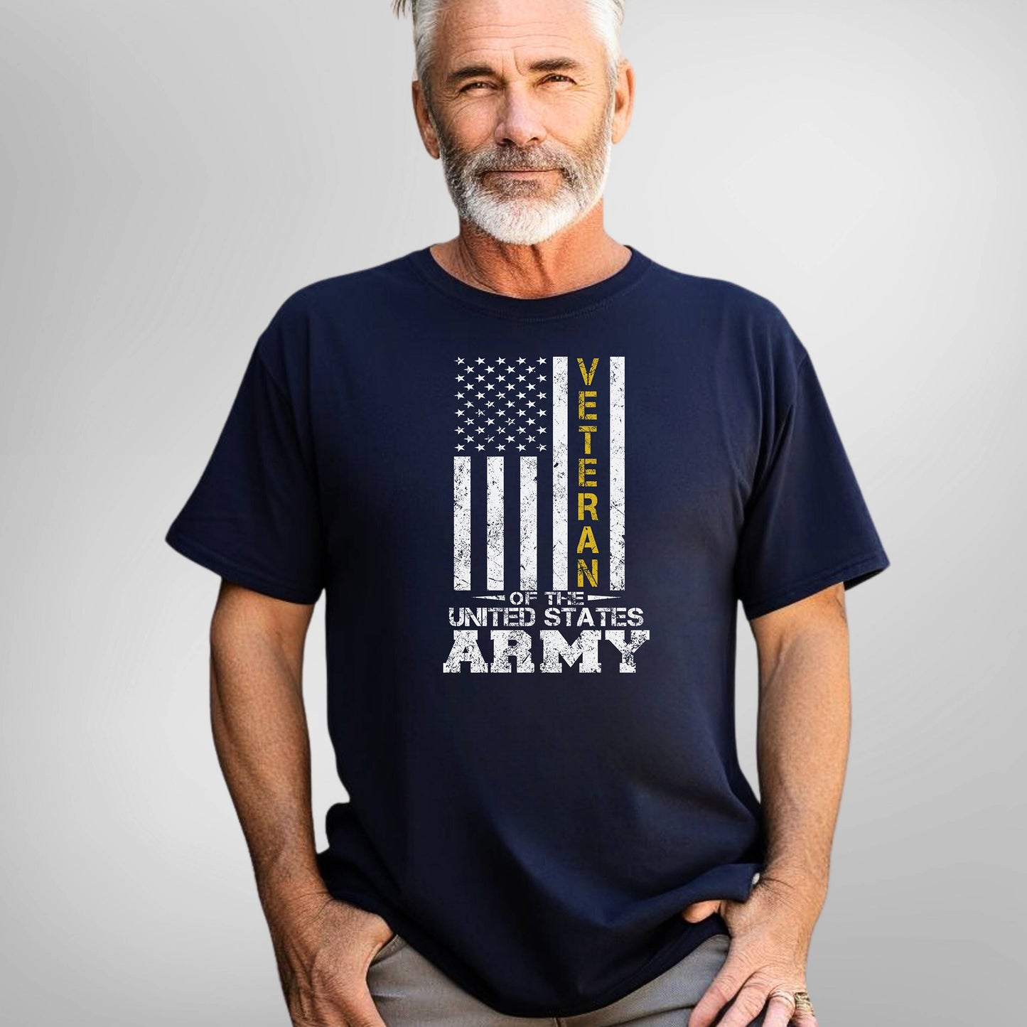Army Veteran Flag T-Shirt, Military Pride Flag Tee