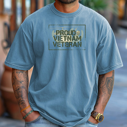 Proud Vietnam Veteran T-Shirt, Military Service Tribute Tee