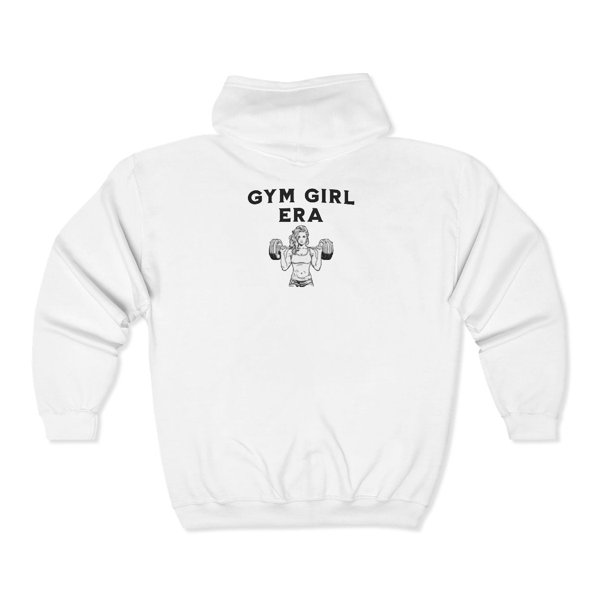 Gym Girl Era Back Print Hoodie, Women’s Weightlifting Gym Hoodie