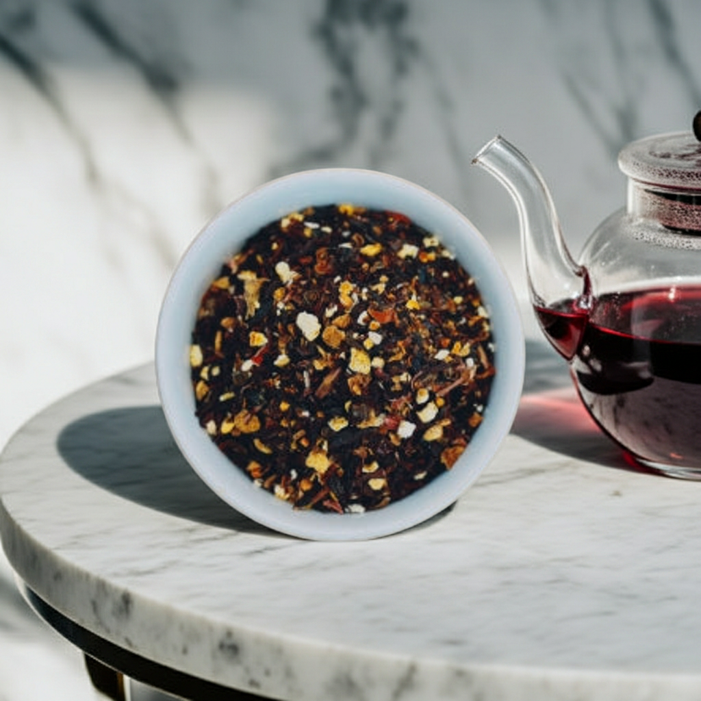 Hibiscus Berry Tea, Fruity Organic Herbal Tea Blend