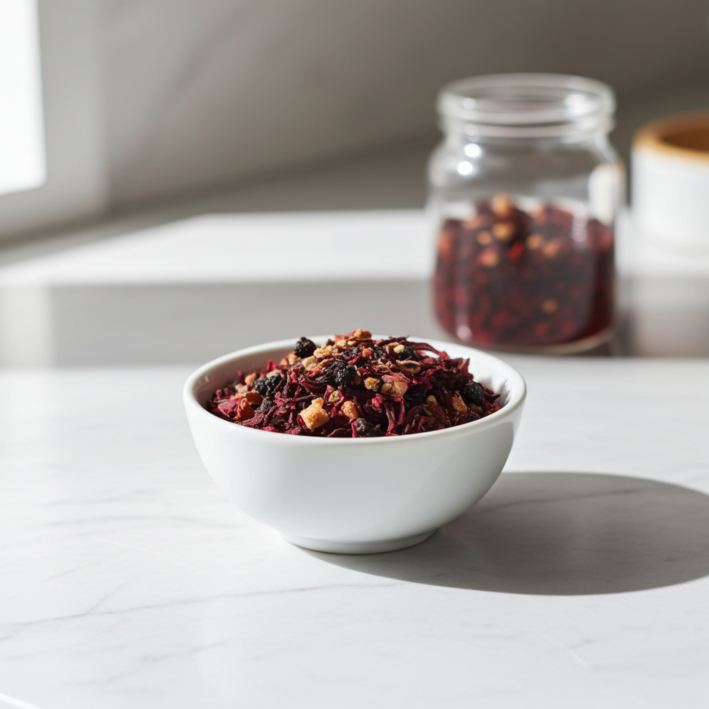 Hibiscus Berry Tea, Fruity Organic Herbal Tea Blend