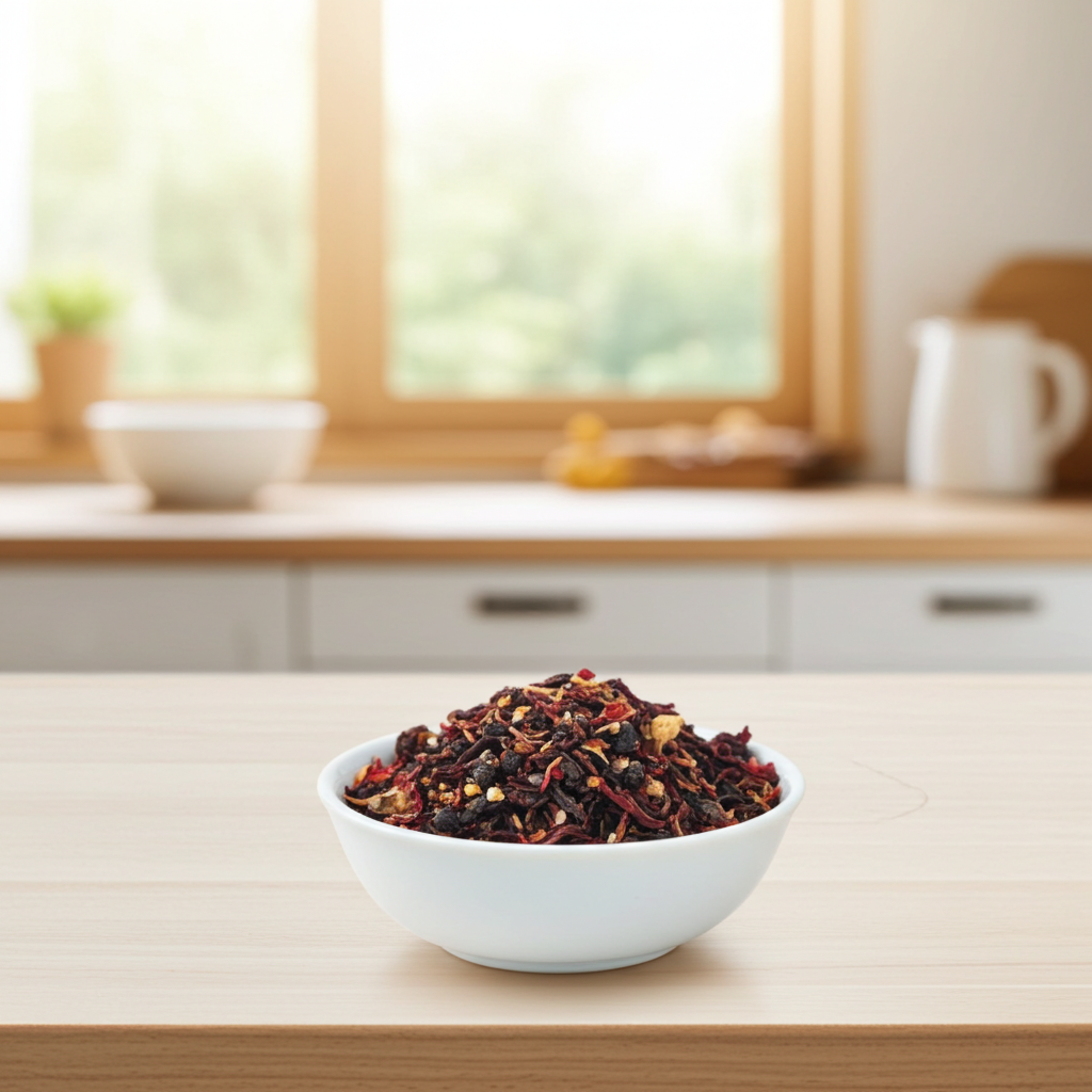 Hibiscus Berry Tea, Fruity Organic Herbal Tea Blend